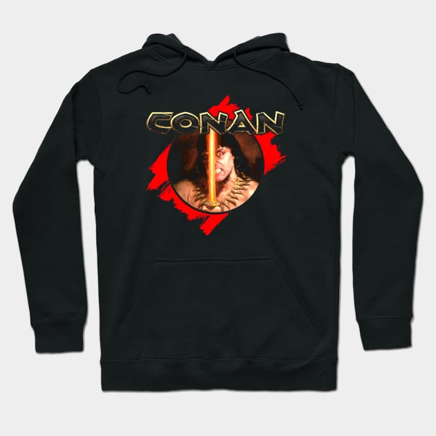 Conan Rage (Black Print) Hoodie by Miskatonic Designs